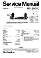 Technics - RSEH-750 - Service manual 